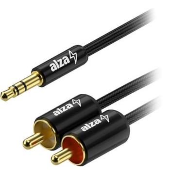 AlzaPower AluCore 3.5mm Jack (M) to 2x RCA (M) 10m černý (APW-CBA3JM2RCA010B)