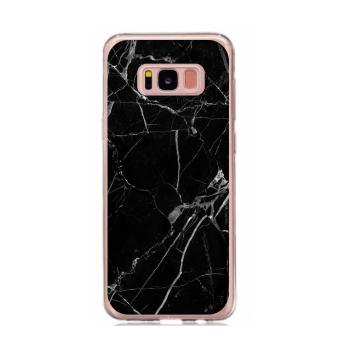 MY ART kryt Samsung Galaxy S8 Plus BLACK MARBLE (142)