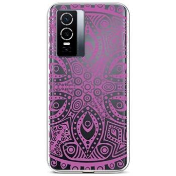 TopQ Kryt Vivo Y76 5G silikon Violet Mandala 72432 (Sun-72432)