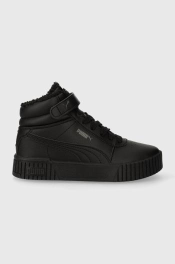 Dětské sneakers boty Puma Carina 2.0 Mid WTR PS černá barva