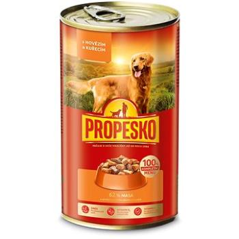 Propesko kousky pes hovězí, kuřecí v omáčce 1240 g (8595606408593)