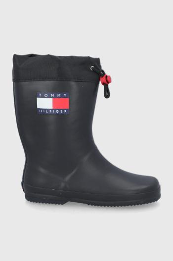 Dětské holínky Tommy Hilfiger černá barva