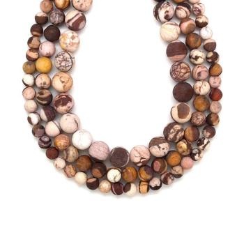 Jáspis Cappuccino matt golyó 10mm