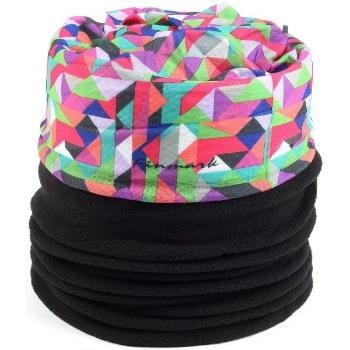 Finmark CHILDREN’S MULTIFUNCTIONAL SCARF WITH FLEECE Dětský multifunkční šátek s fleecem, černá, velikost