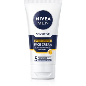 NIVEA MEN Sensitive ochranný krém pro muže SPF 15 75 ml