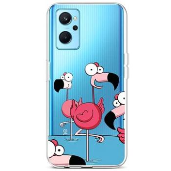 TopQ Kryt Realme 9i silikon Cartoon Flamingos 73046 (Sun-73046)