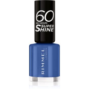 Rimmel 60 Seconds Super Shine lak na nehty odstín 828 Danny Boy Blue! 8 ml