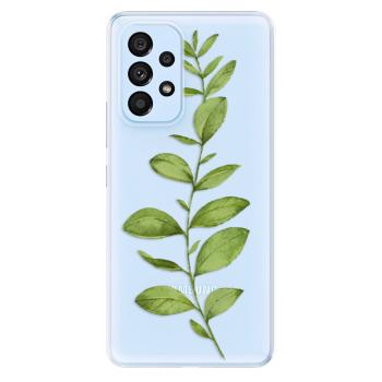 Odolné silikonové pouzdro iSaprio - Green Plant 01 - Samsung Galaxy A73 5G