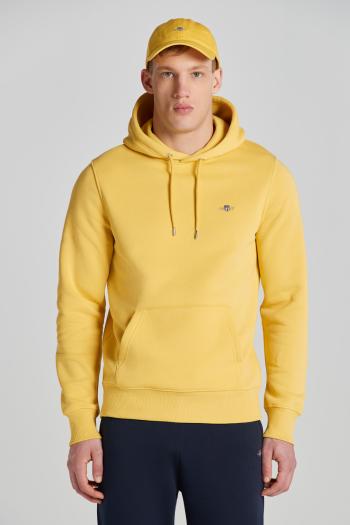 MIKINA GANT REG SHIELD HOODIE PARCHMENT YELLOW