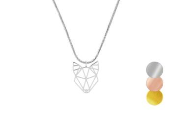 Brož Wolf Steel Pendant z kovu s praktickým zapínáním a možností výměny či vrácení do 30 dnů zdarma. - Rose Wolf Pendant