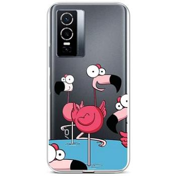 TopQ Kryt Vivo Y76 5G silikon Cartoon Flamingos 72509 (Sun-72509)