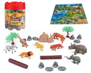 MAC TOYS Zvířata safari set 21ks