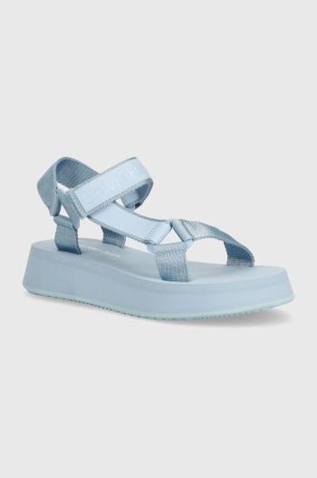 Sandály Calvin Klein Jeans SANDAL VELCRO WEBBING DC dámské, na platformě, YW0YW01353