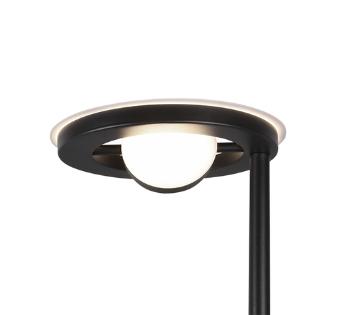 LED stojaca lampa Trio Barrie čierna 424210332