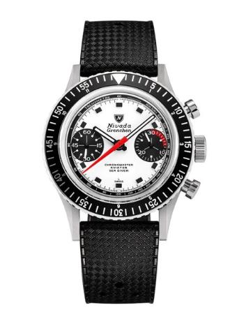 Nivada Grenchen Chronomaster Paul Newman - Inter. Bezel - Manual - Rubber Tropic