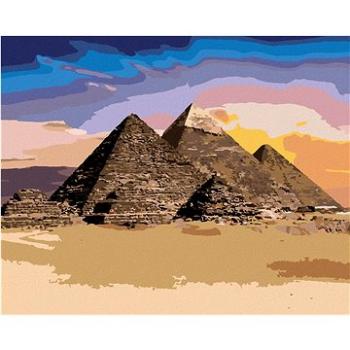 Diamondi - Diamantové malování - EGYPT PYRAMIDY, 40x50 cm, Vypnuté plátno na rám (605786B)