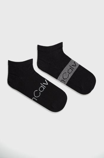 Ponožky Calvin Klein (2-pack) pánské, černá barva, 701218712