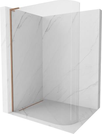 MEXEN/S KiotoL Sprchová zástěna WALK-IN Walk-in 90 x 200 cm, transparent, měď kartáčovaná 800-090-103-65-06