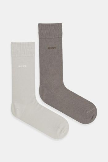 Ponožky BOSS 2-pak zelená farba, 50467709