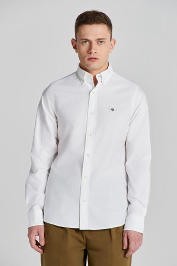 KOŠILE GANT SLIM OXFORD SHIRT WHITE