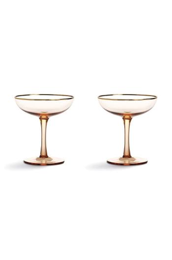 &k amsterdam sada sklenic na šampaňské Coupe Champagne (2-pack)