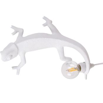 Stolní USB lampa CHAMELEON GOING UP Seletti 21cm bílá