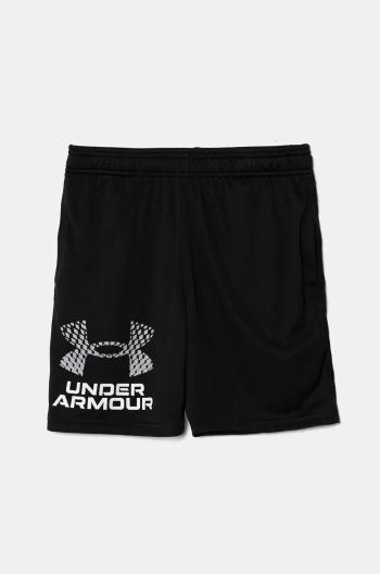 Dětské kraťasy Under Armour Tech Logo Shorts černá barva, nastavitelný pas, 1383333