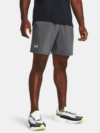 Under Armour UA Launch 7'' Unlined Kraťasy Šedá