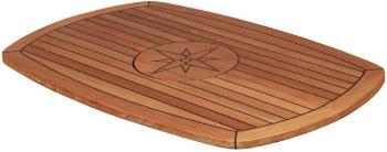 Talamex Teak Tabletop Circle Lodný stôl, Skladacia stolička