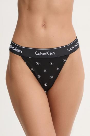 Tanga Calvin Klein Underwear černá barva, 000QF7013E