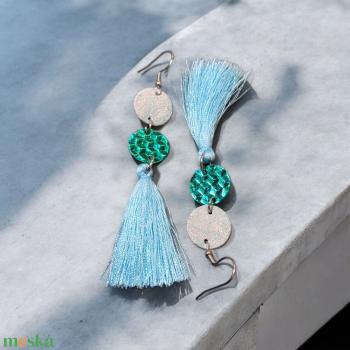 Lightblue - fülbevaló nemesacél szerelékkel