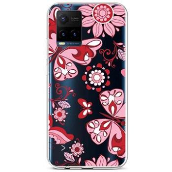 TopQ Vivo Y21s silikon Pink Butterfly 68454 (Sun-68454)