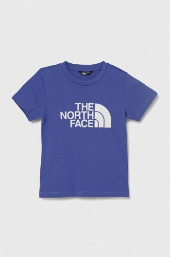 Dětské tričko The North Face EASY TEE fialová barva, s potiskem