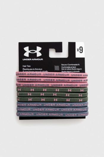 Vlasové gumičky Under Armour 9-pack šedá barva