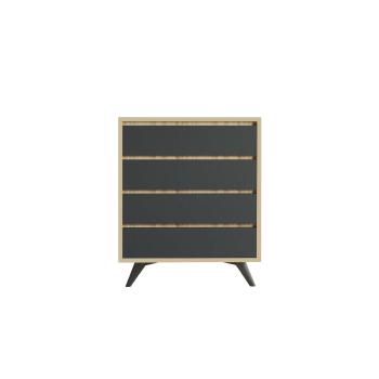 Komoda Suvera Oak and Anthracite