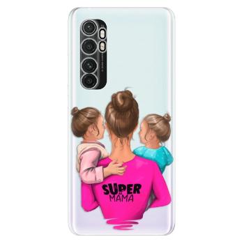 Odolné silikonové pouzdro iSaprio - Super Mama - Two Girls - Xiaomi Mi Note 10 Lite