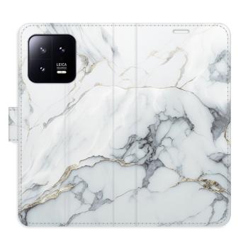 Flipové pouzdro iSaprio - SilverMarble 15 - Xiaomi 13