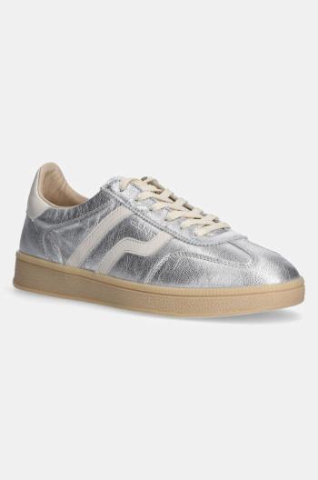 Kožené sneakers boty Gant Cuzima stříbrná barva, 30531955.G80