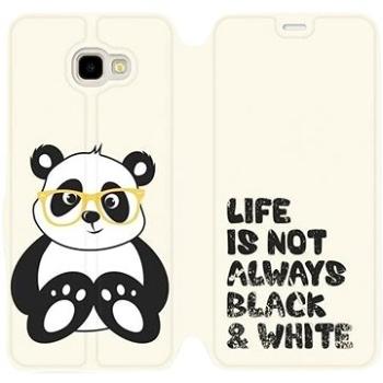 Flipové pouzdro na mobil Samsung Galaxy J4 Plus 2018 - M041S Panda - life is not always black and wh (5903226503544)