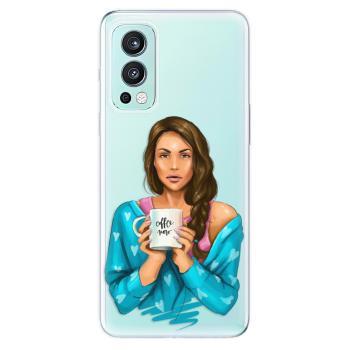 Odolné silikonové pouzdro iSaprio - Coffe Now - Brunette - OnePlus Nord 2 5G