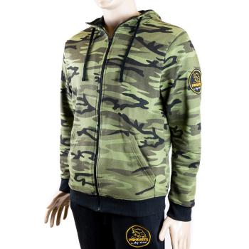 Mikbaits Rybářská Mikina Zip up camou