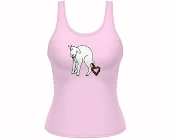 Dámské tílko Tank Top Valentine dog