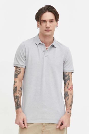 Polo tričko Hollister Co. šedá barva