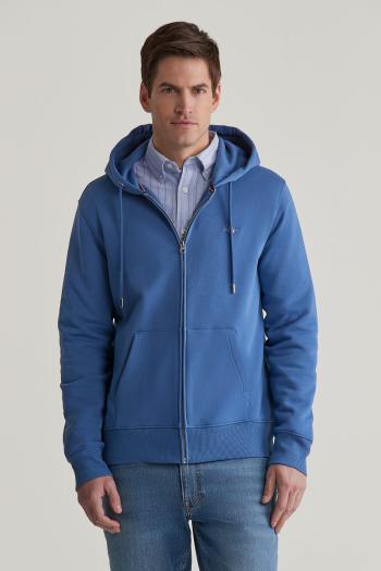 MIKINA GANT REG SHIELD FULL ZIP HOODIE VINTAGE BLUE