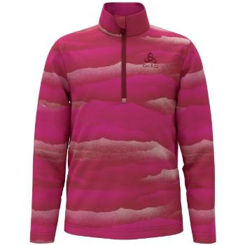 Odlo MID LAYER 1/2 ZIP ROY KIDSGRAPHIC Dětská mikina, růžová, velikost