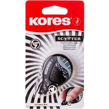 KORES SCOOTER BLACK WHITE 8 m x 4,2 mm (84972)