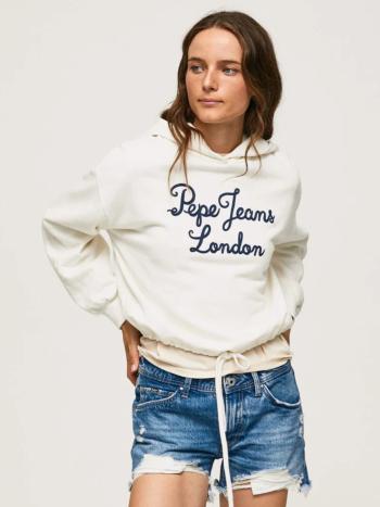 Pepe Jeans dámská krémová mikina