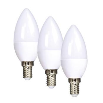 Žárovka LED E14  6W bílá teplá ECOLUX SOLIGHT WZ431-3 3ks