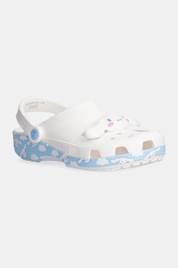 Pantofle Crocs Classic Cinnamoroll Clog dámské, bílá barva, 210343