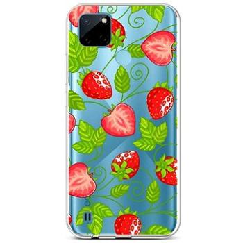 TopQ Kryt Realme C21Y silikon Strawberries 69962 (Sun-69962)